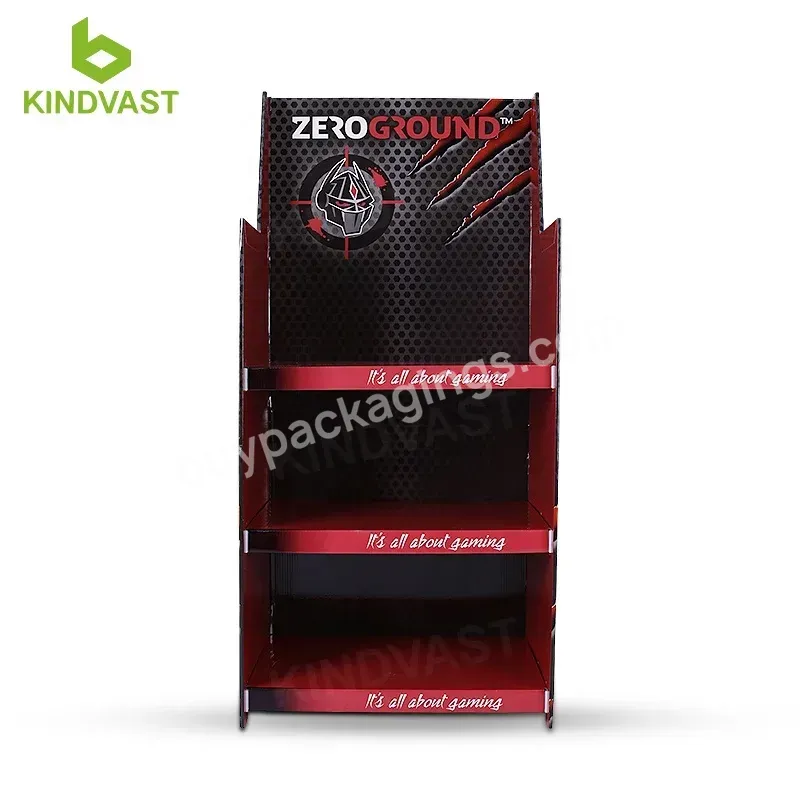 4 Tier Custom Cardboard Display Stand For Game Display Shelf - Buy Cardboard Advertising Display Stands,Cardboard Hot Wheels Display Rack,Cardboard Display Shaped.