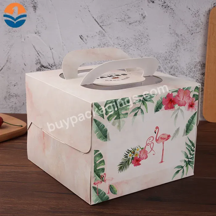 Accept Customized Printing 4/6/8/10/12 Inch Cake Box With Window