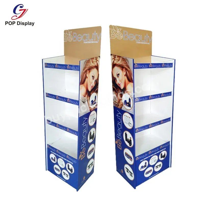 Beautiful Advertise Cardboard Floor Free Standing Display Stands Paper Tower Rack Shampoo Hair Conditioner Store At Supermarket - Buy Free Standing Display Rack,Paper Tower Rack,Floor Standing Display.