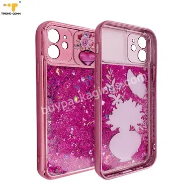 Bing Glitter Slide Camera Lens Protector Tpu Pc Uv Printing I Phone Case For Iphone 12 Mini - Buy Slide Camera Lens Protector Phone Case,Bling Glitter I Phone Case,For Iphone 12 Mini Phone Glitter Case.