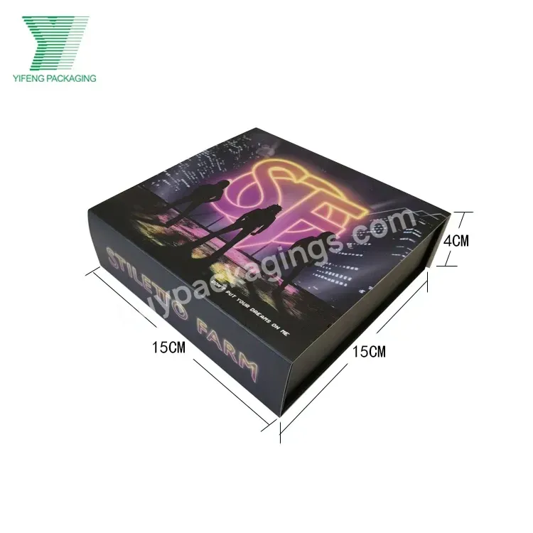 Black Magnetic Gift Box With Coated Paper Insert Printing Brand Logo Packaging Razor Tablet Computer Notebook Packaging Boxes