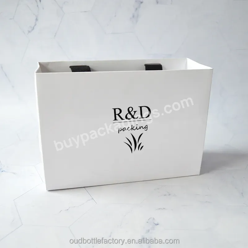Bulk Heavy White Color Duty Paper Bags With Handles - Buy Bulk Paper Bags,Custom Print Paper Bags,White Paper Bags With Handles.