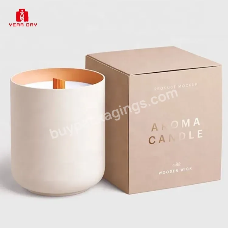 Candle Box Eco Friendly Packaging Custom Foldable Set Luxury Gift Box Xicai Packaging Magnetic Black Candles Boxes Packaging