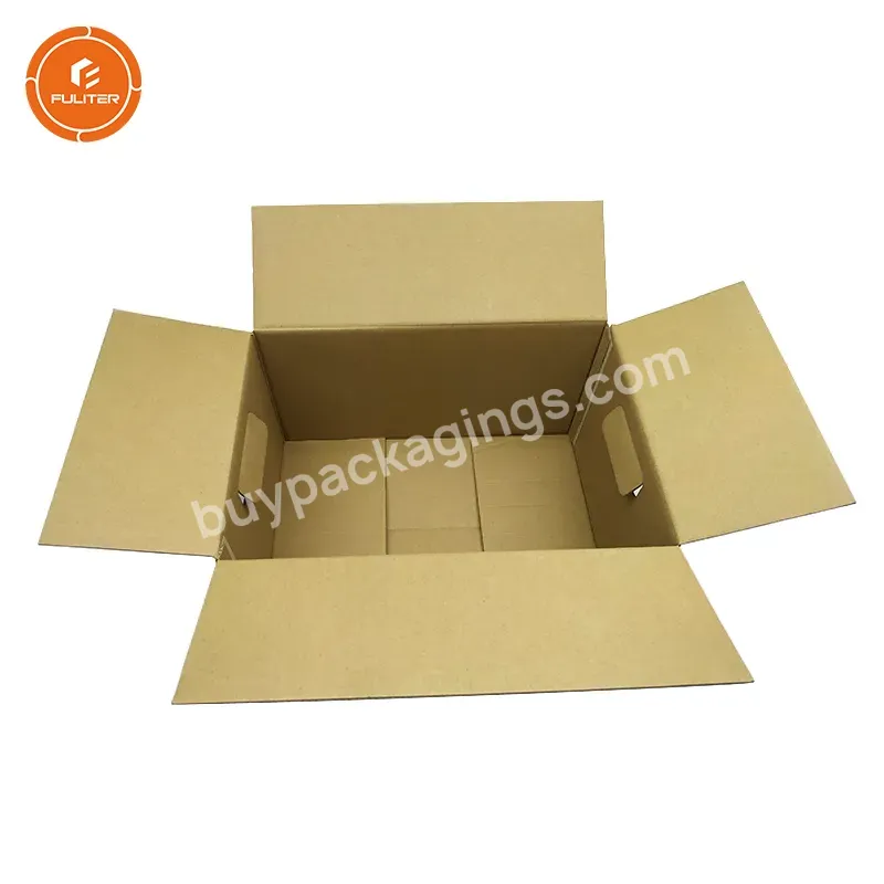 Cardboard 24 Bottle Beer Carton Box Custom Logo Hard And Firm Corrugated Beer Gift Bottle Box Packaged For 24 Beer