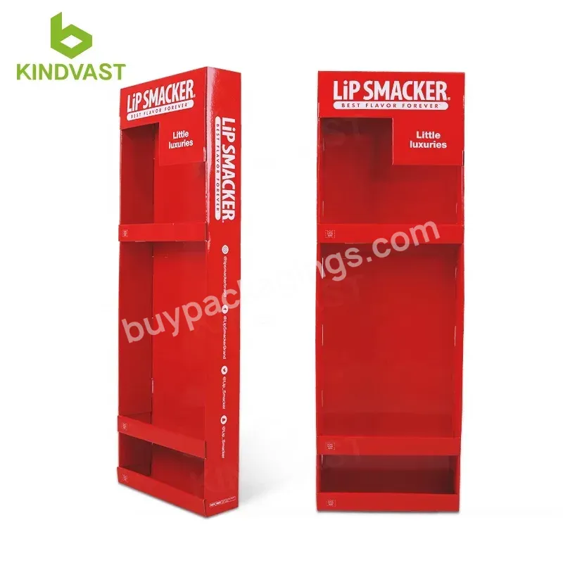 Cardboard Custom Cosmetic Display Advertising Retail 100% Recyclable Cardboard Sidekick Commodity Display Shelf