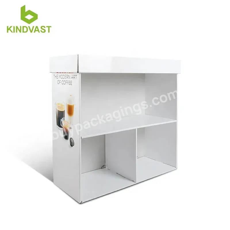 Cardboard Display Rack For Drink Display Stand Coffee Display Shelf