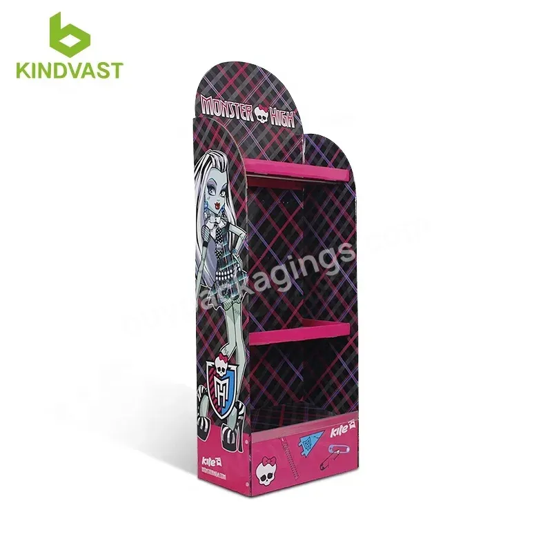 Cardboard Display Stand With Hook For Stationery Display Rack