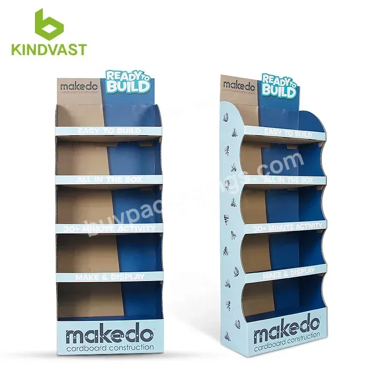 Cardboard Floor Display Cardboard 5 Tier Pop Cardboard Display Rack For Product Display - Buy Floor Tiles Display Racks,Paper Flooring Display Rack,Cardboard Flooring Display Rack.