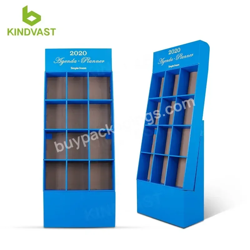 Cardboard Standing Display Unit For Promotional Book Display Stand