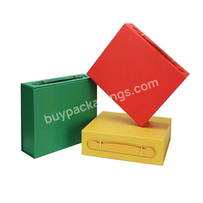 Cardboard Suitcase Gift Perfume Bottle With Flap Lid Packaging Cardboard Bespoke Magnetic Box