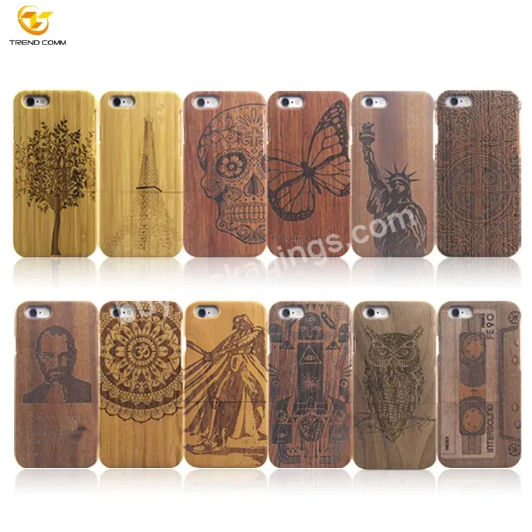 Cherry Custom Laser Engraving Real Wood Bamboo Phone Wooden Case For Iphone 6/6s - Buy Wooden Phonecase For Iphone,Bamboo Phone Case,Cherry Wood Phone Case.