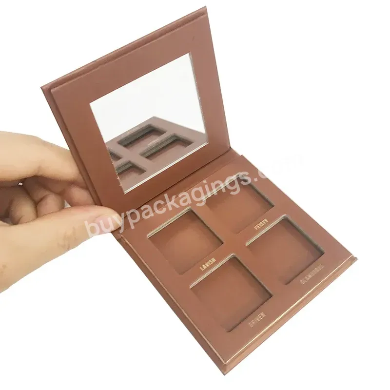 China Factory Oem Empty Cardboard Makeup Eyeshadow Palette Packaging Box Custom Logo Private Label Waterproof Cardboard Box