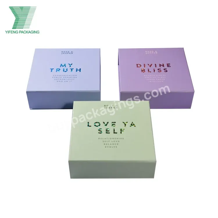China Factory Wholesale Exquisite Color Gift Box Cardboard Pantone Color Printing Gem Album Scented Candle Magnetic Boxes