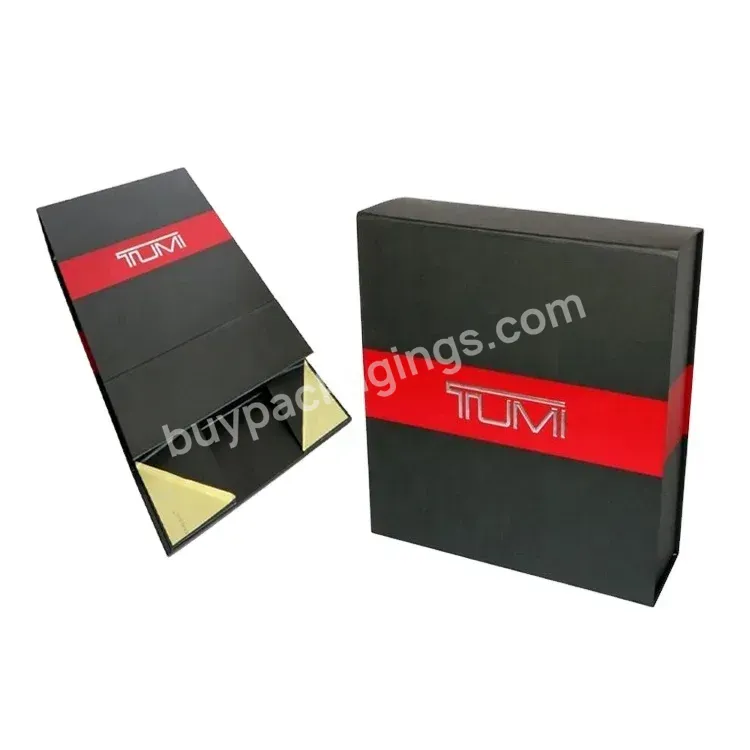 China Manufacturing Matte Black Premium Magnet Gift Box