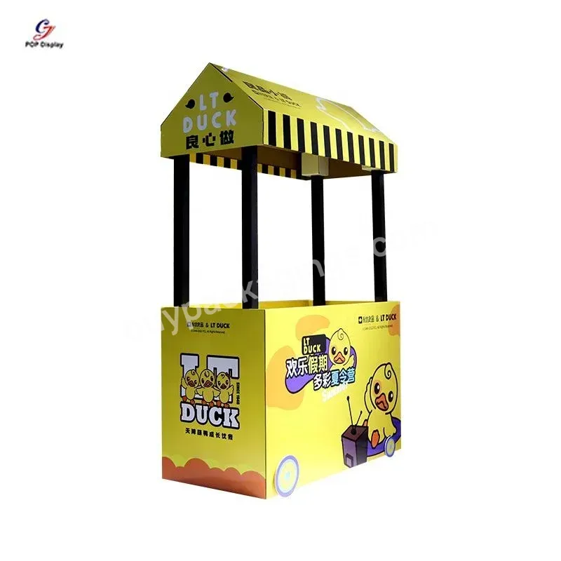 China Supermarket Promotion Folding Taste Table Advertising Display Cardboard Counter Table