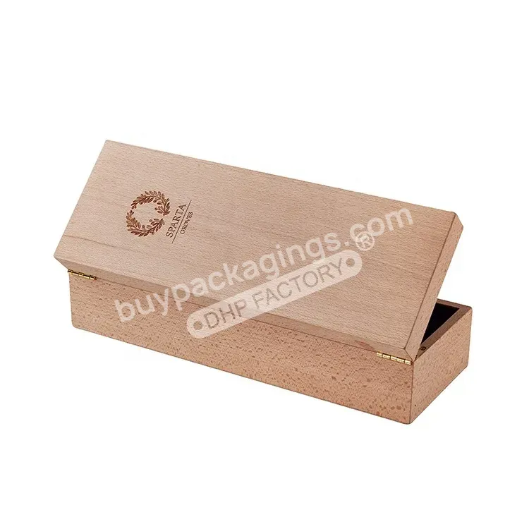 Classic Textured Matt Wood Paper Alcoholic Beverage Packaging Liquid Bottle Hinged Lock Button Paper Box For Wine Charms
