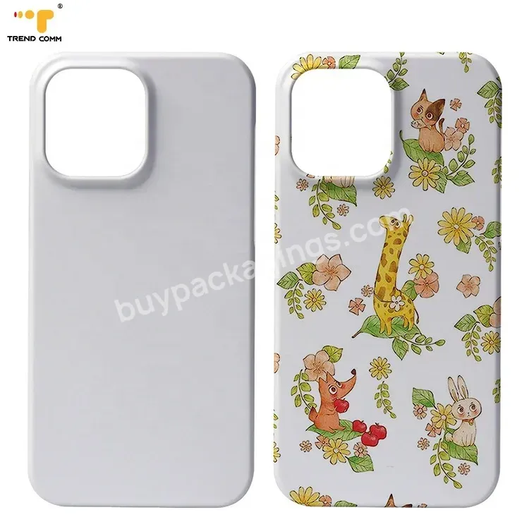 Clear Hot Selling Diy Heat Transfer Designs Plastic Cover 2d 3d Sublimation Glass Case For Iphone 13 Pro Max