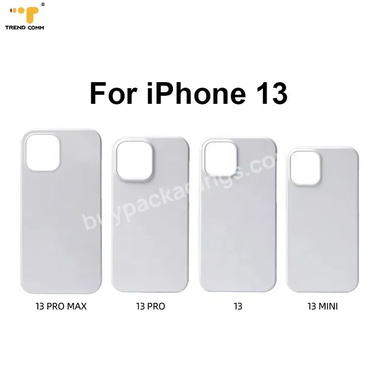 Clear Hot Selling Diy Heat Transfer Designs Plastic Cover 2d 3d Sublimation Glass Case For Iphone 13 Pro Max