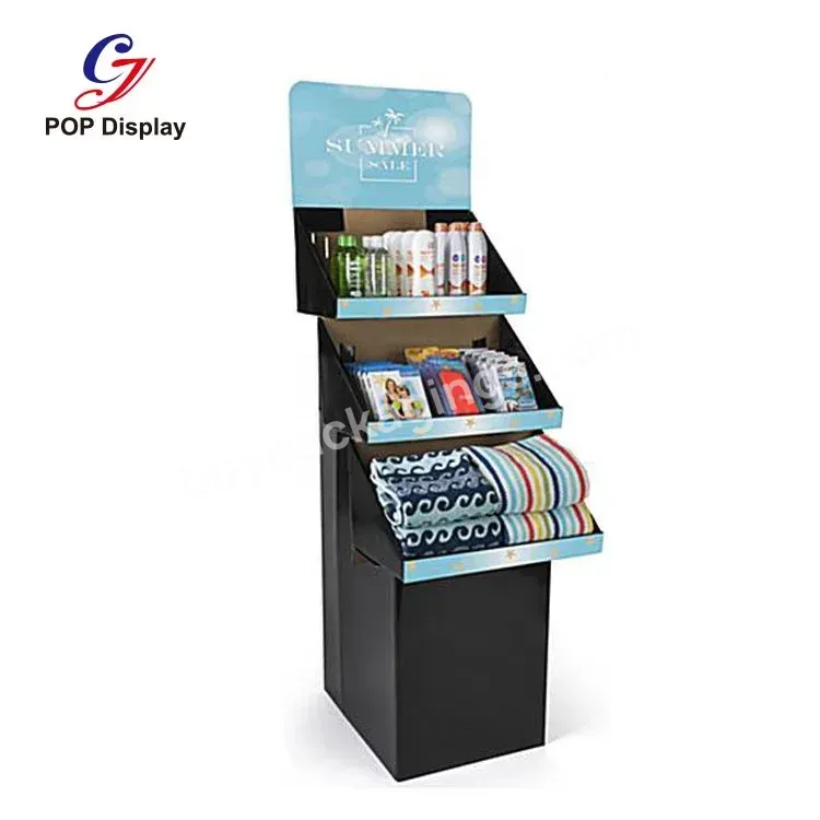 Custom 3 Shelf Promotional Display Stand Cardboard Portable Corrugated Paper Floor Rack Tower Library Magazine Comic Book Box - Buy Corrugated Paper Rack,Library Book Display Stand,Custom Display Cardboard.