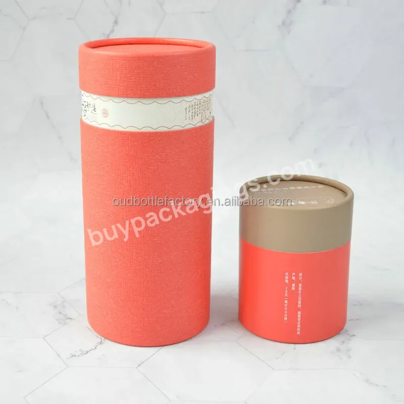 Custom Beautiful Design Kraft Brown Round Cylinder Small Packaging Gift Box Recycle Craft Paper Tube - Buy Gift Paper Tube Box,Cosmetic Bottle Round Tube Packaging Box,Paper Tube Packaging Boxes For Dropper Bottle.
