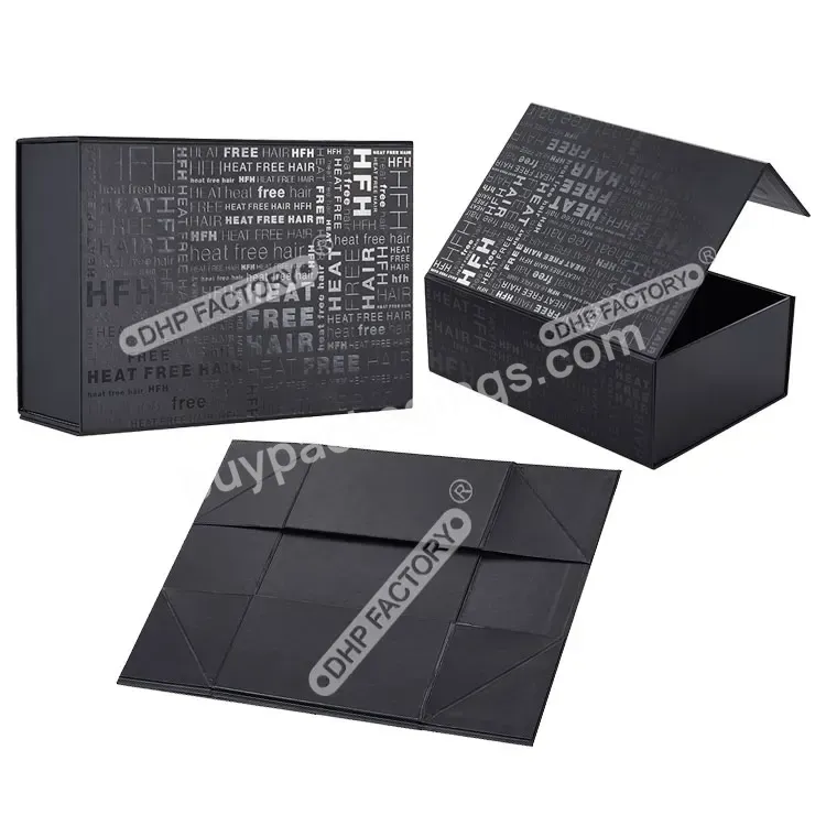 Custom Black Luxury Cardboard Magnetic Flip Top Rigid Large Gift Folding Cajas Imantadas Eco Swimwear Packaging Box For Clothes