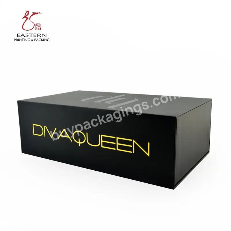 Custom Black Luxury Uv Logo Mothers Day Gift Box Custom Drawer Cardboard Paper Storage Packaging Box