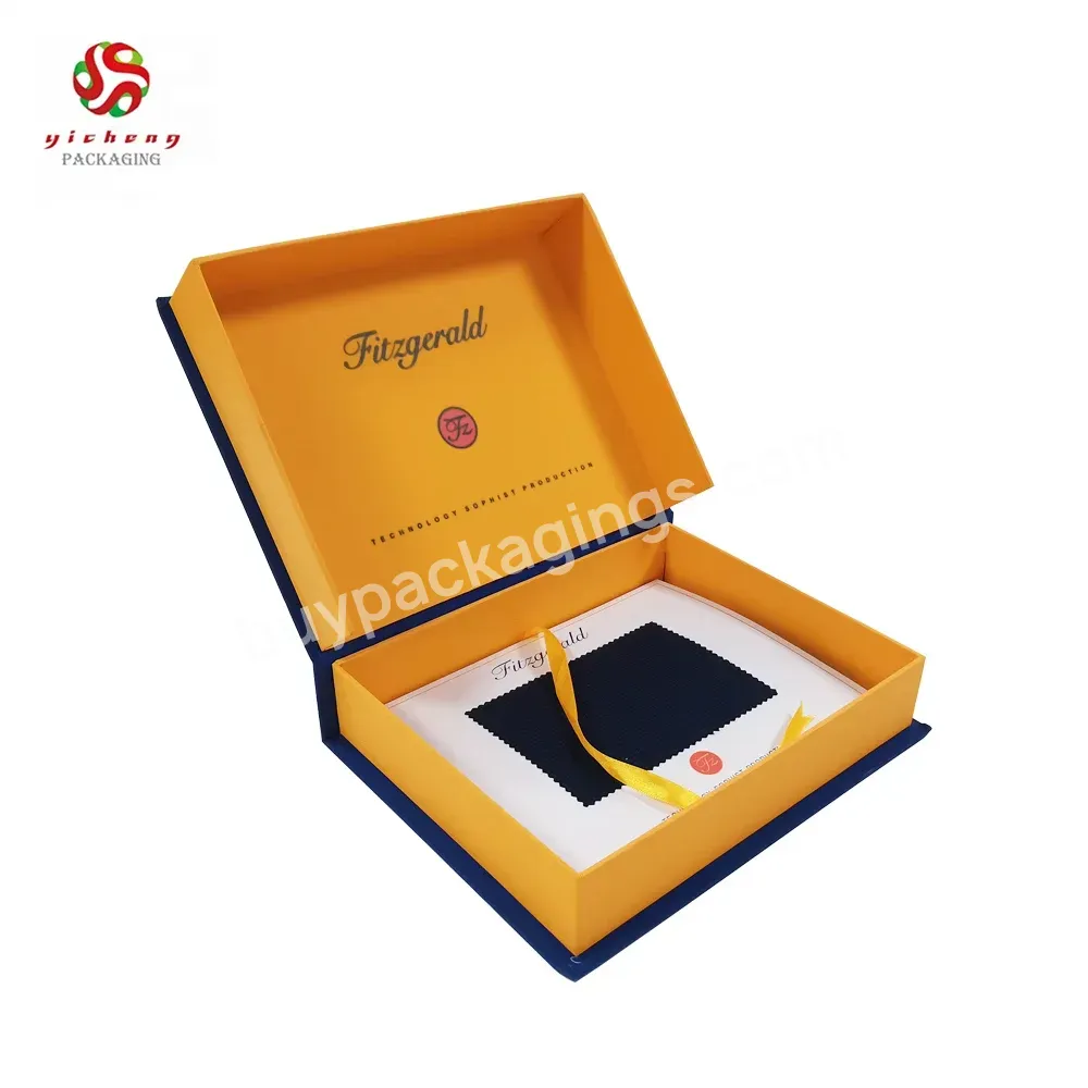 Custom Blue Book Shape Cardboard Holder Visa Packaging Box Magnetic Vip Credit Card Gift Box With Insert For Credit Card