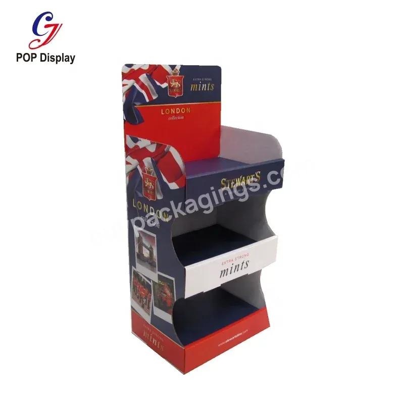 Custom Brand Cardboard Floor Display Shelves Pop Retail Paper Display Riser For Medicine Health Product Pharmacy Drug Shop - Buy Cardboard Display Shelves,Cardboard Display Riser,Cardboard Display For Pharmacy.