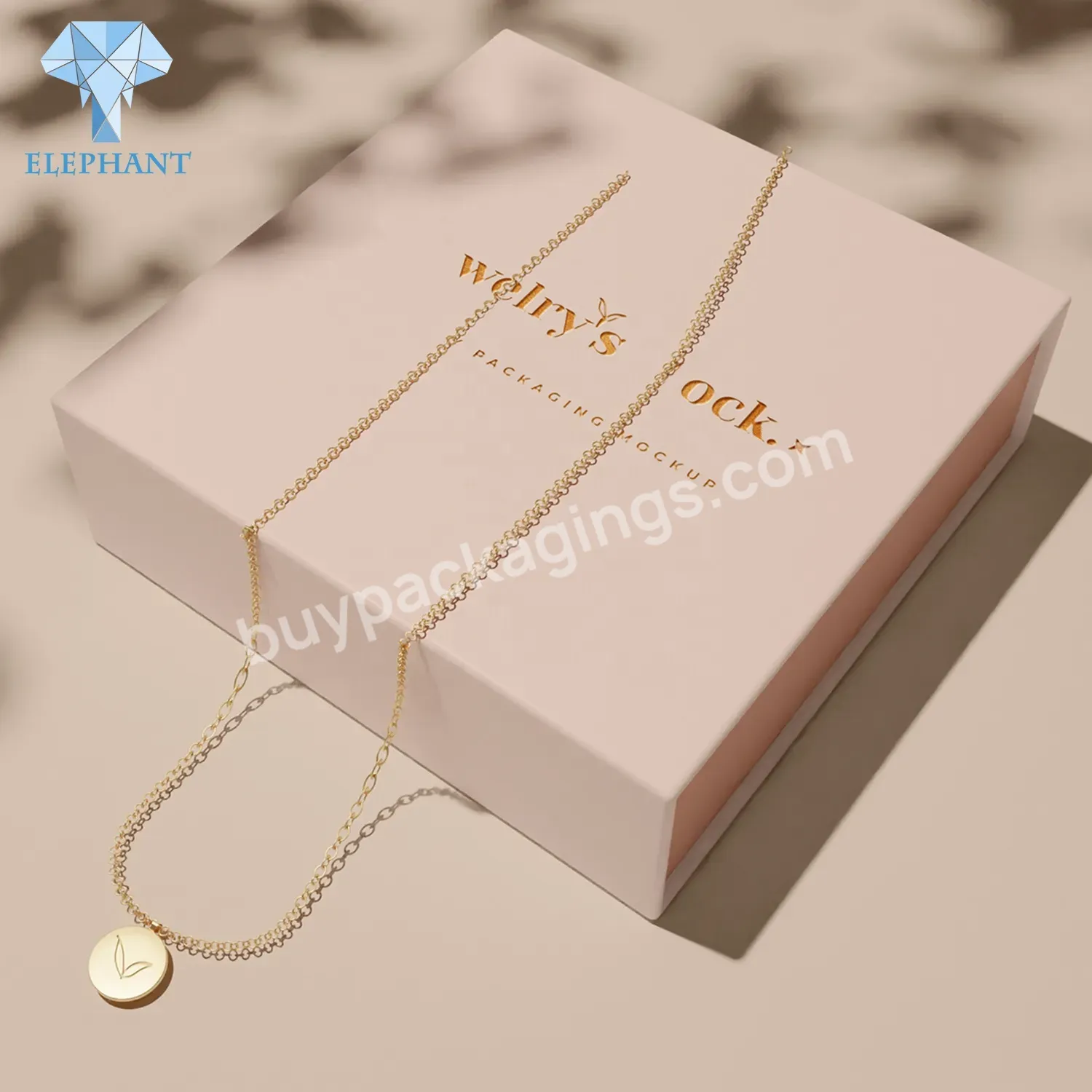 Custom Branded Small Paper Earring Bracelet Necklace Ring Drawer Jewelry Box Packaging