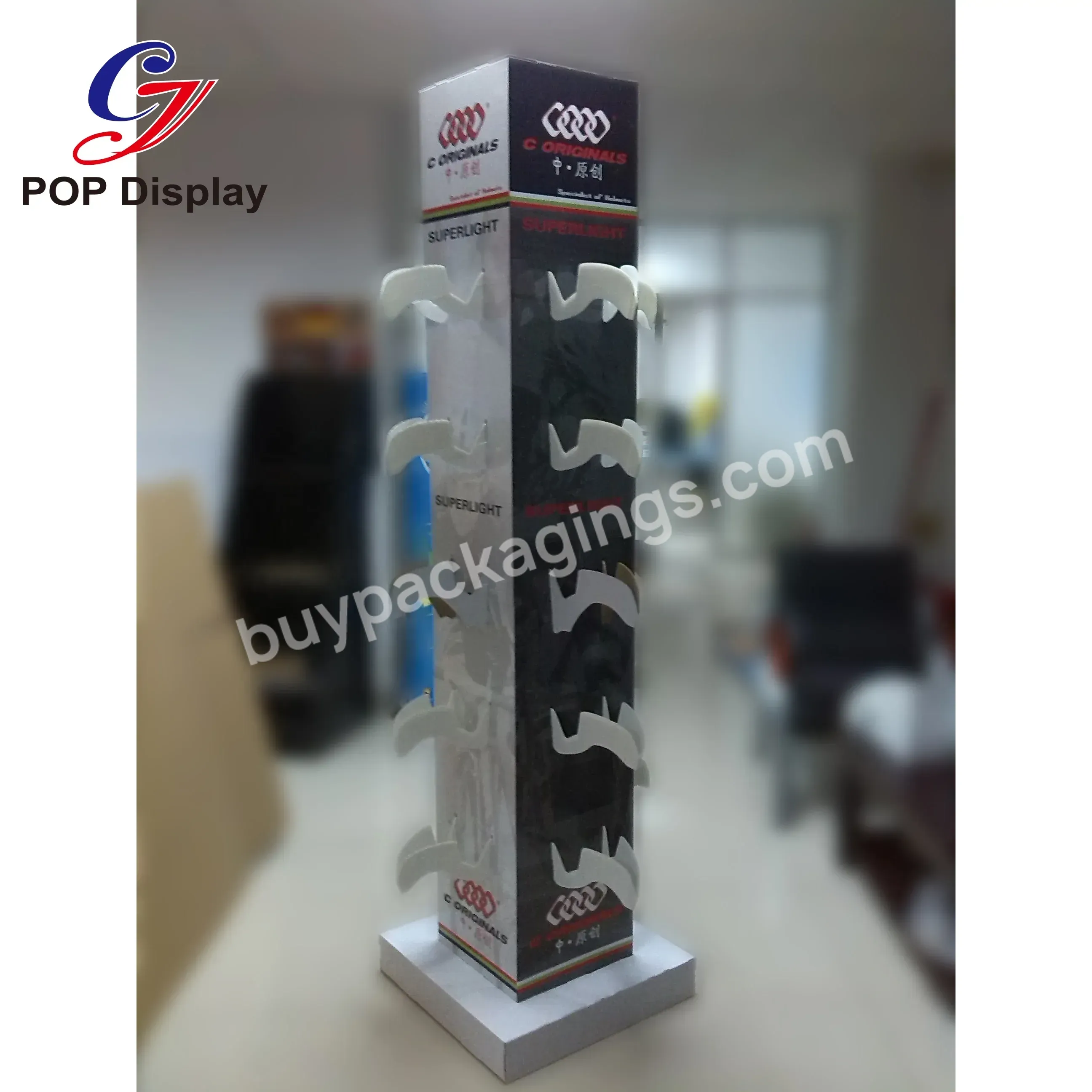 Custom Cardboard Rotating Floor Display Stand Paper Corrugated 360 Degree Display Rack For Sunglasses Shoes At Shops Retail - Buy Rotating Display Stand,Cardboard Sunglasses Display,Shoe Display Stand.