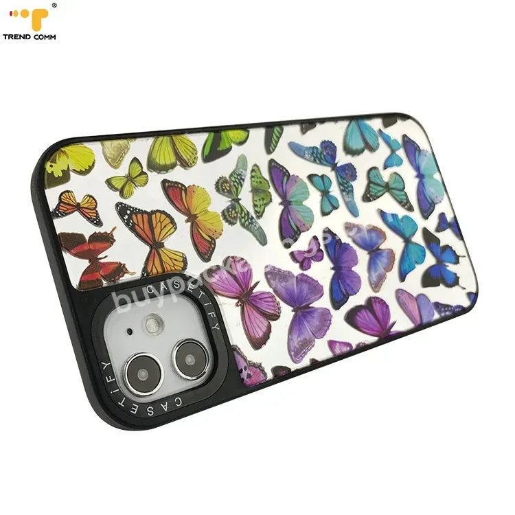 Custom Cellphone Cover Printing New Mirror Butterfly Phone Case Mobile Phone Bags & Cases - Buy Mobile Phone Bags & Cases,Butterfly Phone Case,Custom Cellphone Case.