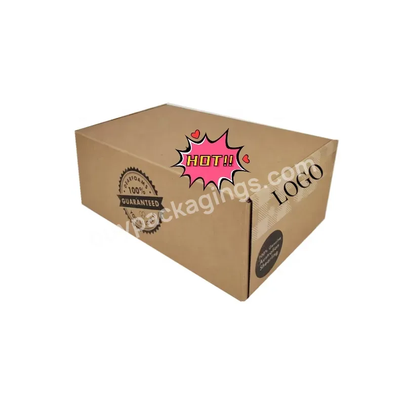 Custom Color Printing Corrugated Mailer Box Gift Cardboard Kraft Paper Shipping Boxes