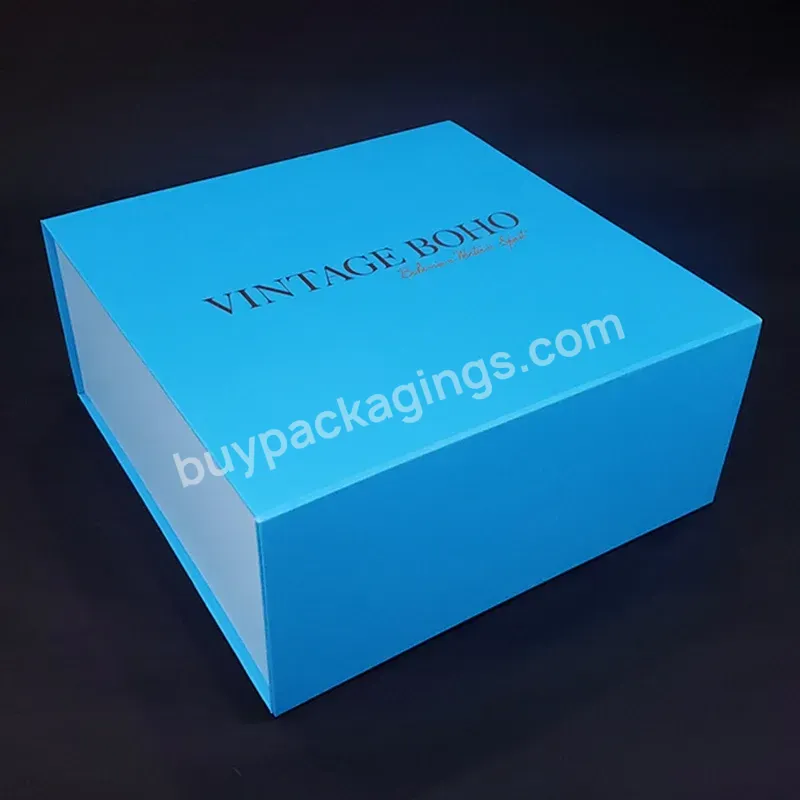 Custom Corrugated Gift Fold Box Oem Factory Eco-friendly Shipping Folding Packaging Paper Box With Logo