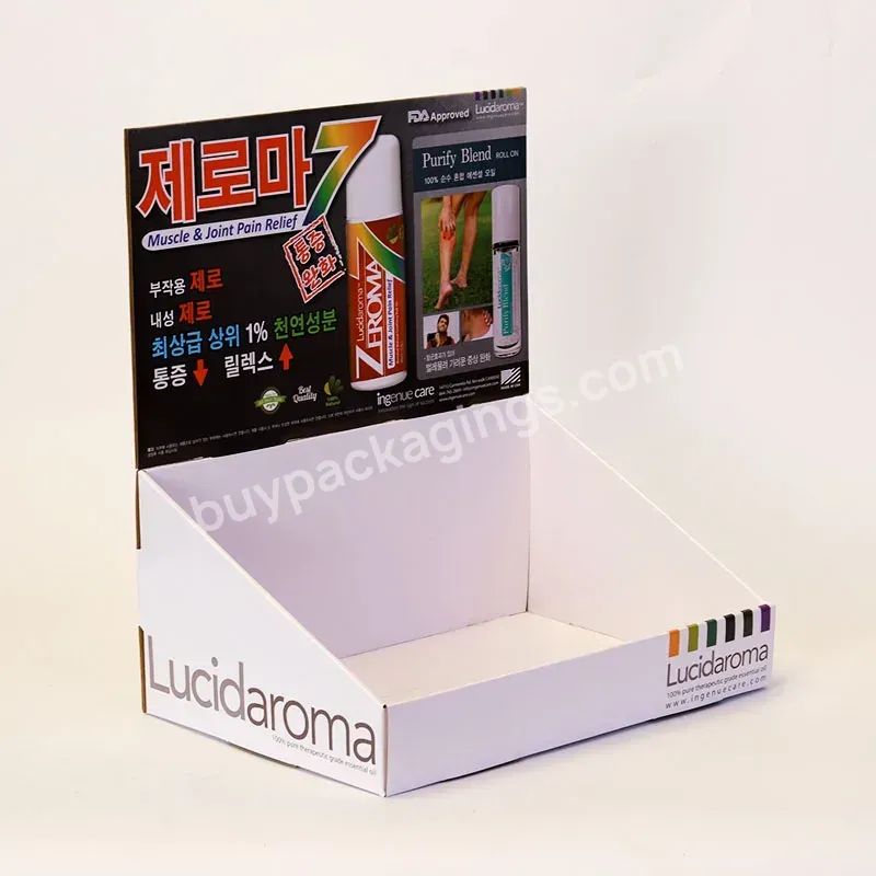 Custom Countertop Paper Retail Products Display Box Creative Items Display Box Desktop Daily Necessities Display Box