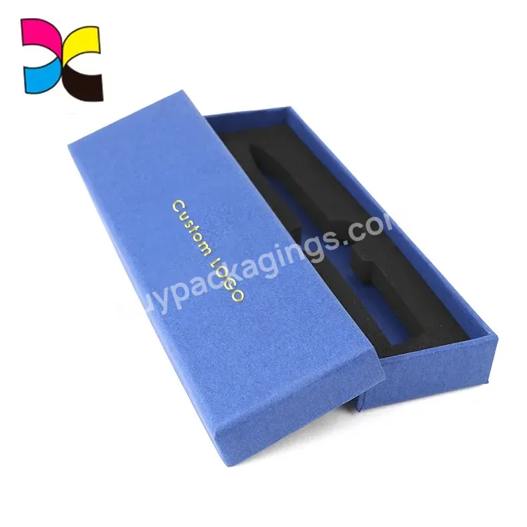 Custom Design And Custom Size High Quality Paper Board Gift Box With Black Foam Inside And Custom Logo Gold Foil Printing