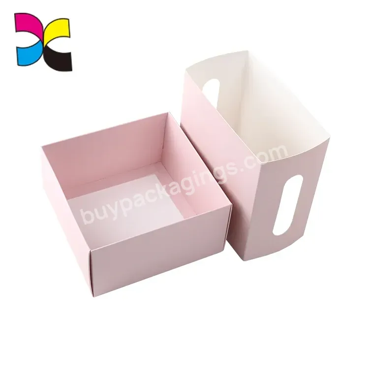 Custom Design Printing Cheap Lash Gift Pink Kraft Paper Box