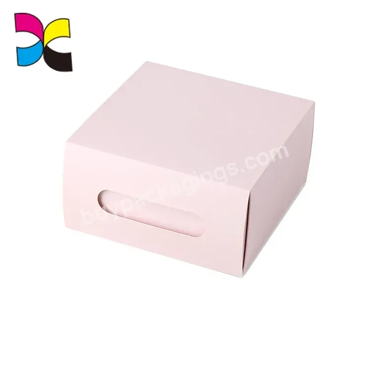 Custom Design Printing Cheap Lash Gift Pink Kraft Paper Box