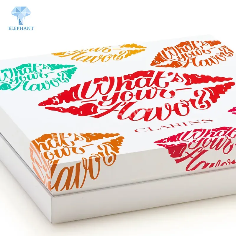 Custom Fancy Design Cmyk Color Printing High End Corrugated Recycled Lipstick Box