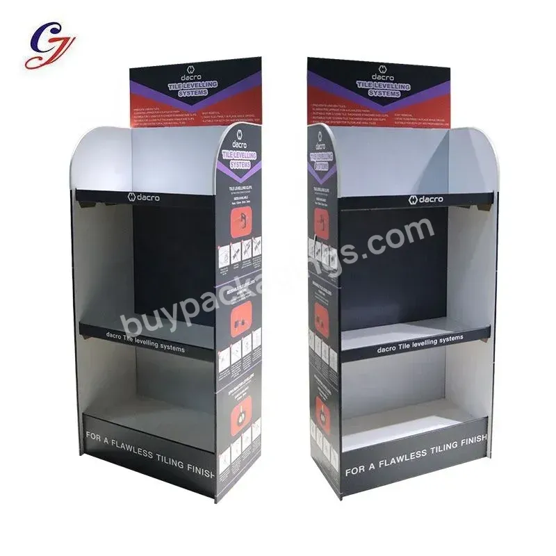 Custom Floor Retail Store Product Display Stands Cardboard Corrugated Visual Merchandising Displays For Beverages Soft Drinks