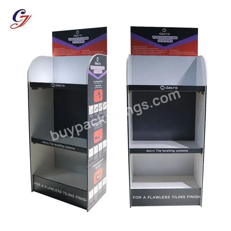 Custom Floor Retail Store Product Display Stands Cardboard Corrugated Visual Merchandising Displays For Beverages Soft Drinks