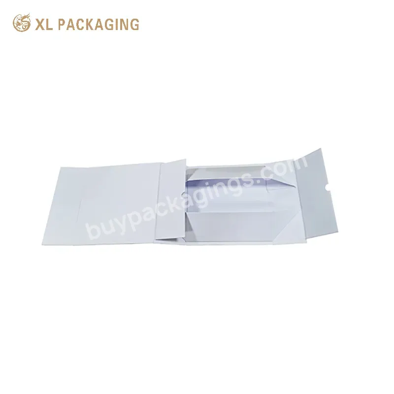 Custom Foil Logo High Quality Texture Paper Magnetic Closure Foldable Packaging Skincare Paper Box Clothing Box