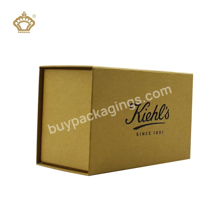 Custom Folding Caja De Papel Kraft Reciclado Gift Recycled Kraft Paper Box With Logo Printed