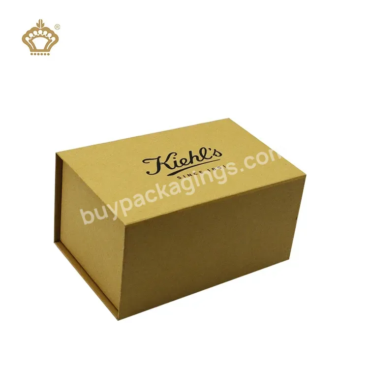 Custom Folding Caja De Papel Kraft Reciclado Gift Recycled Kraft Paper Box With Logo Printed