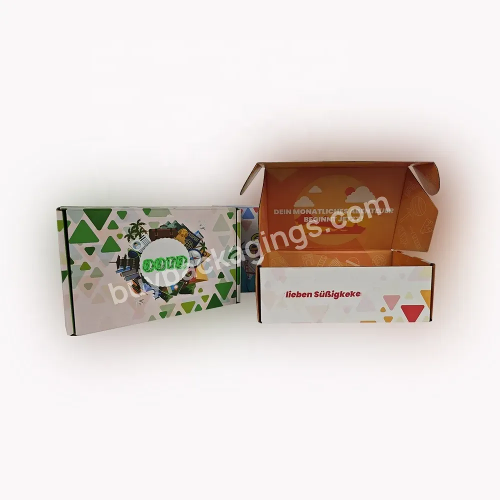 Custom Folding Corrugated Packaging Boxes Color Printed Gift Packaging Shipping Mailer Box
