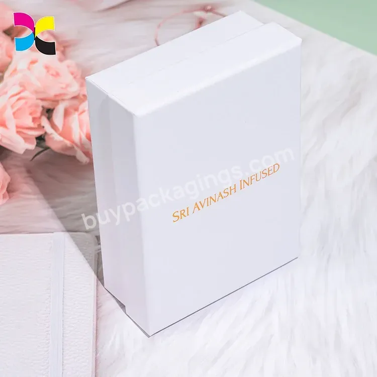 Custom Full Color Printing Empty Cardboard Paper Small Gift Boxes White