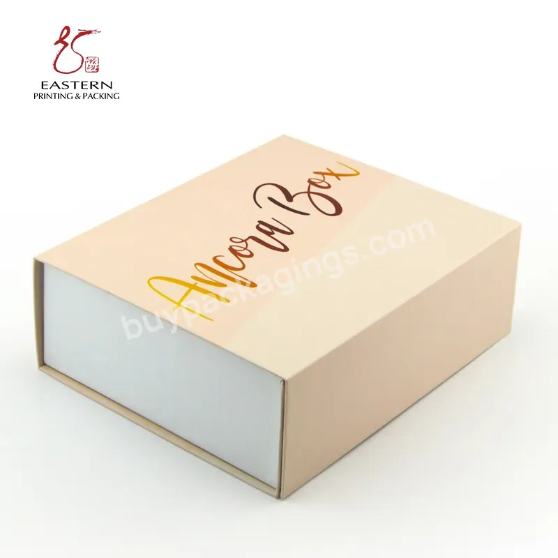 Custom Gift Box Carton White Rigid Flat Luxury Magnetic Folding Storage Paper Gift Box With Ribbon For Bridesmaid Wedding