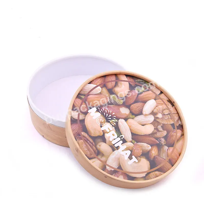 Custom Good Quality Color Printing With Logo Cardboard Round Tube Moon Cake Gift Packaging Paper Box