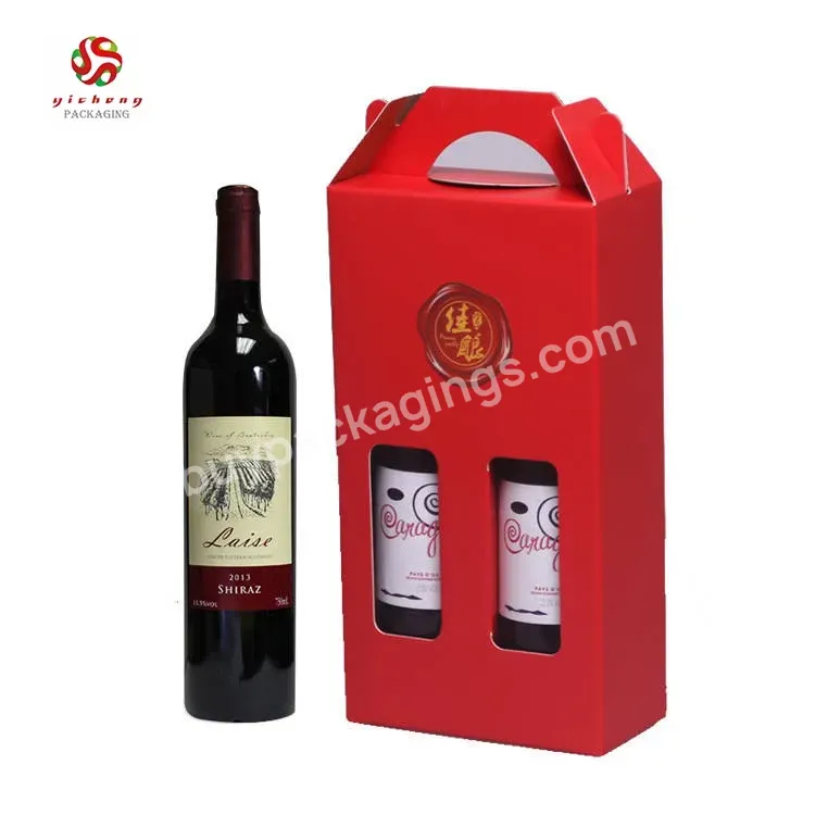 Custom Logo Black Luxury Red Wine Paper Folding Box Foldable Packing Wine Bottle Packaging Gift Wine Box