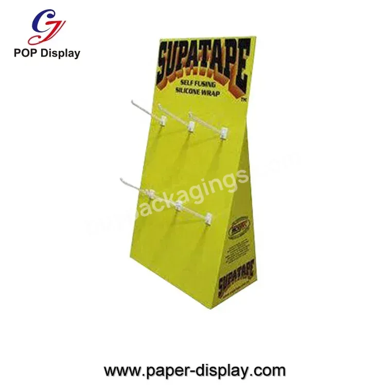 Custom Logo Cardboard Counter Table Display Box For Retail Store Corrugated Paper Pdq Hanging Hooks Cell Phone Accessories - Buy Pdq Display Box For Retail Store,Table Display Hook Pdq,Counter Cardboard Display.