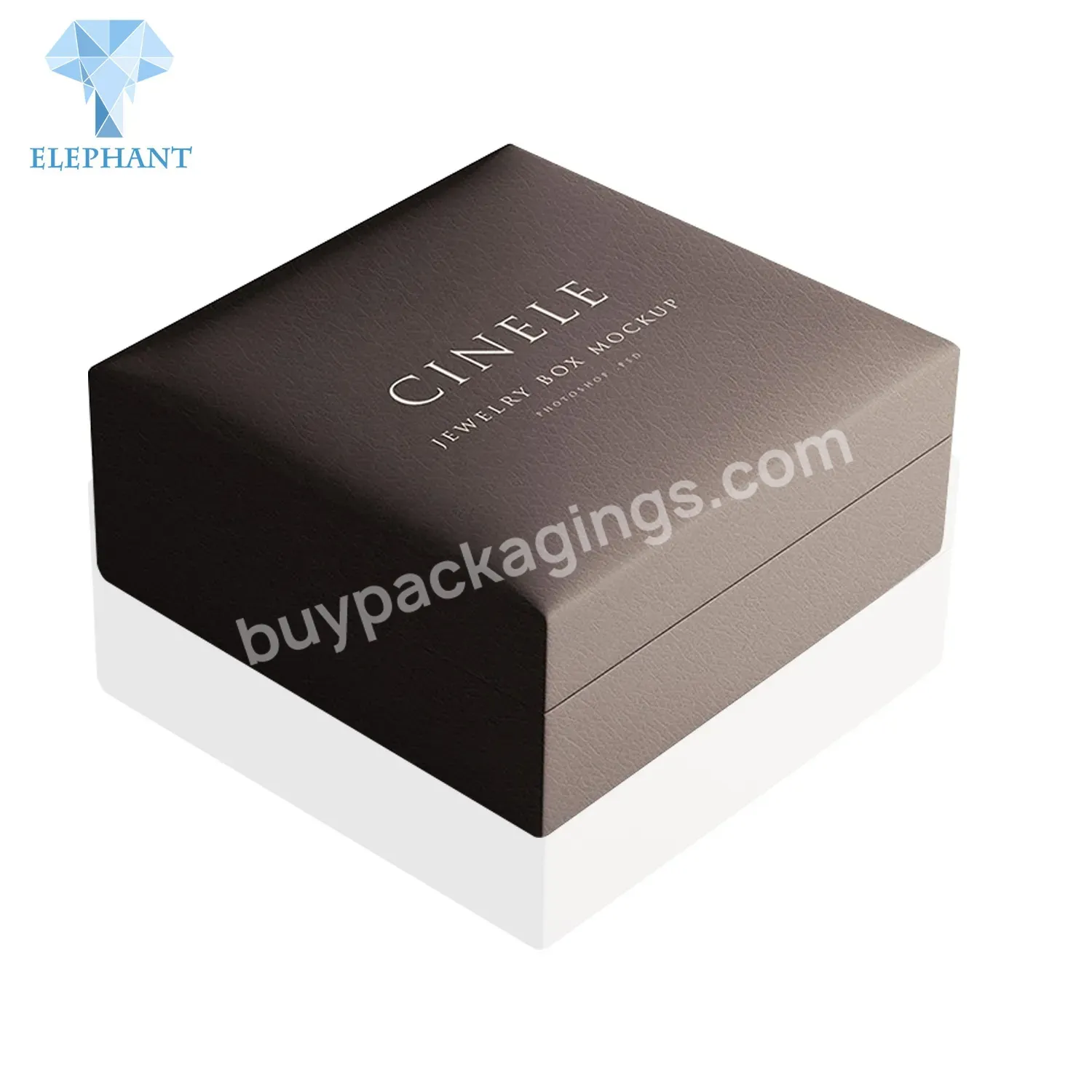 Custom Logo Design Black Paper Card Box Magnetic Luxury Jewelry Packaging Box